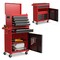 2-in-1 Tool Chest Cabinet with 5 Sliding Drawers and 4 Universal Wheels Perfect for Garage or Workshop